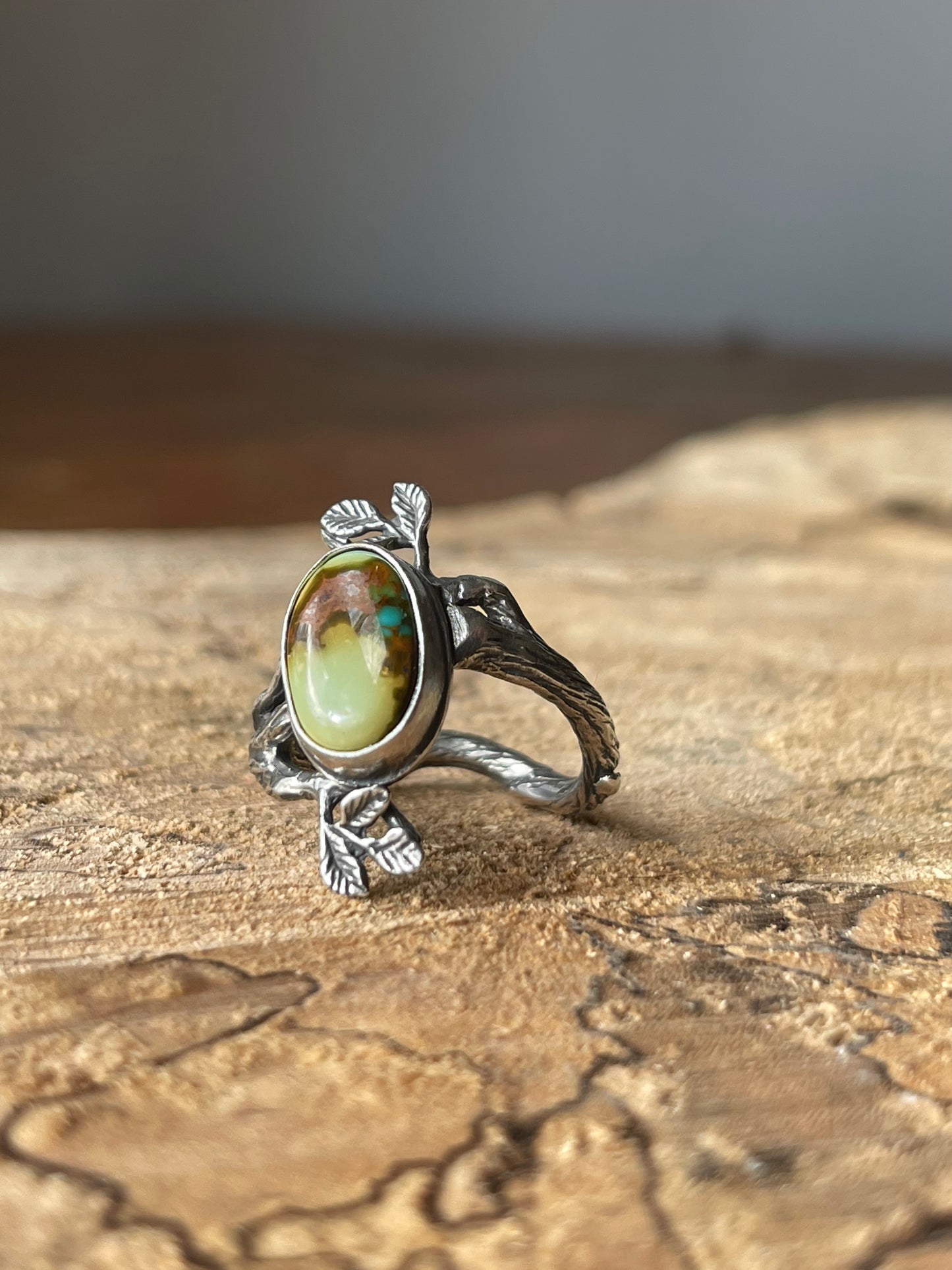 A Walk in the Woods • Royston Turquoise Sterling Silver Statement Ring