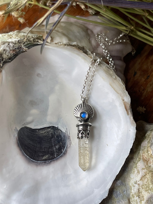 *Seaside Crystal Charm Necklaces