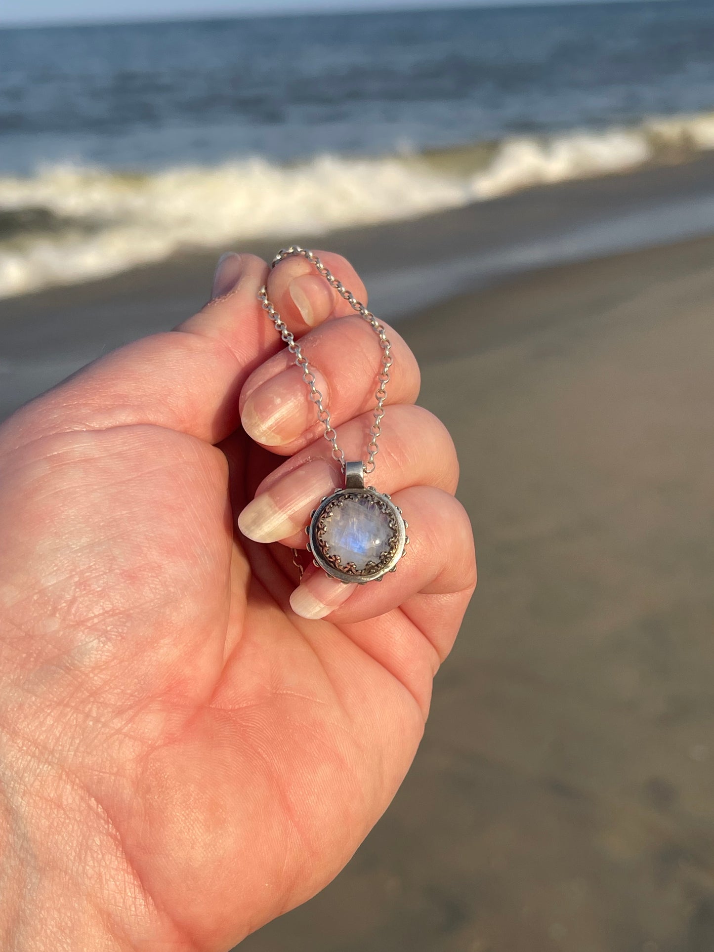 Moonstone Magick • Reversible Pentacle Pendant Necklace