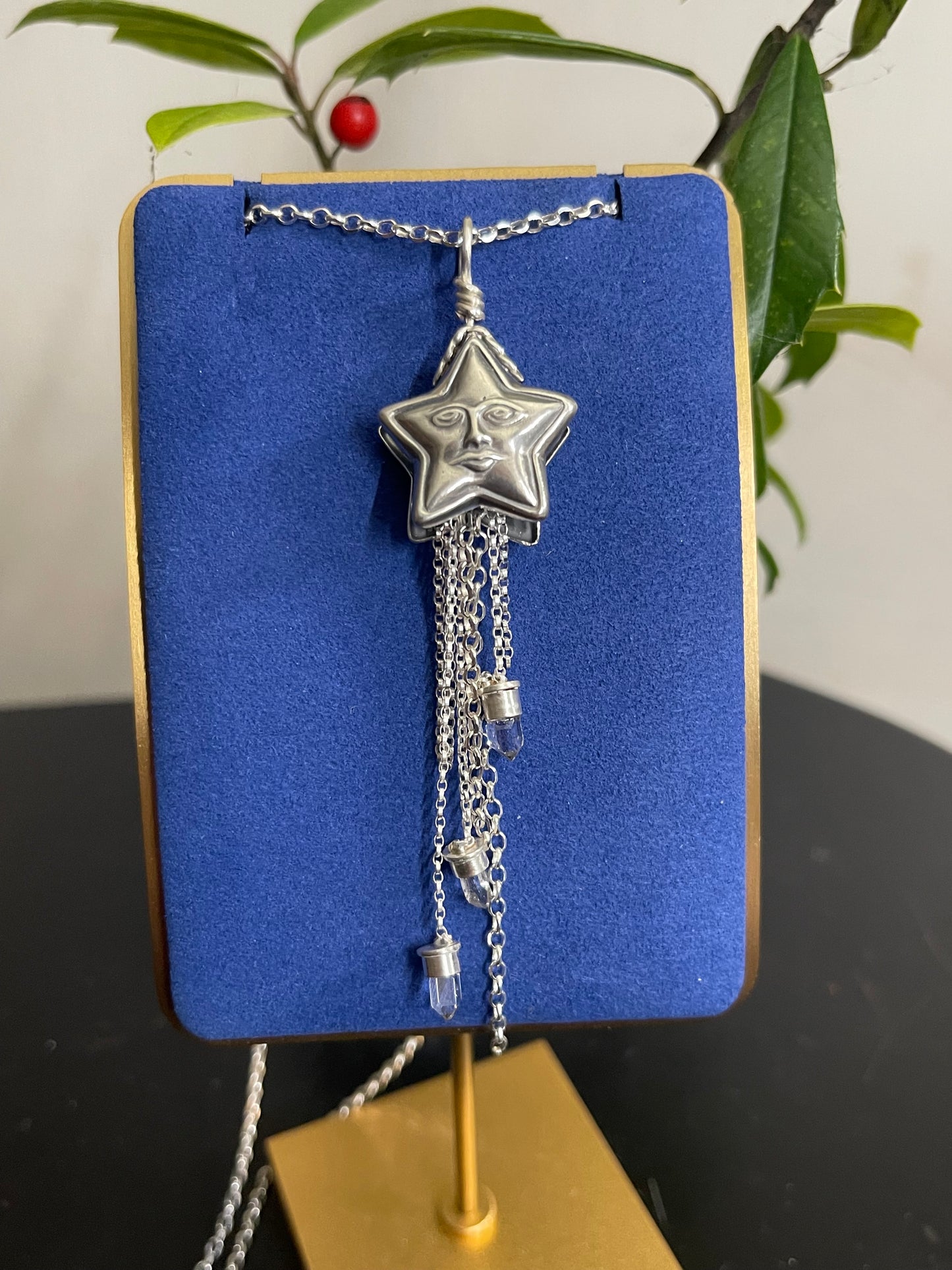 *Dreams Beneath Starlight • Herkimer Diamond Crystal Star necklace