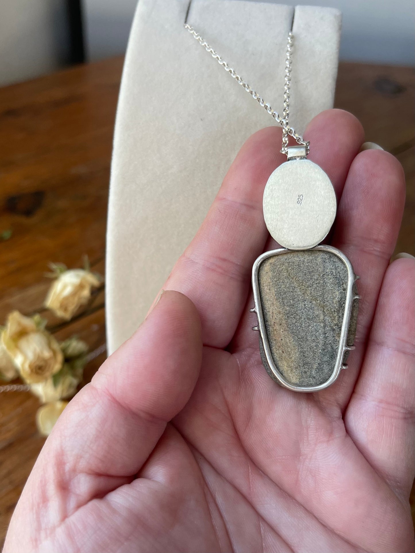 *Seaside Flora • Statement Pendant Necklace • Sterling Silver