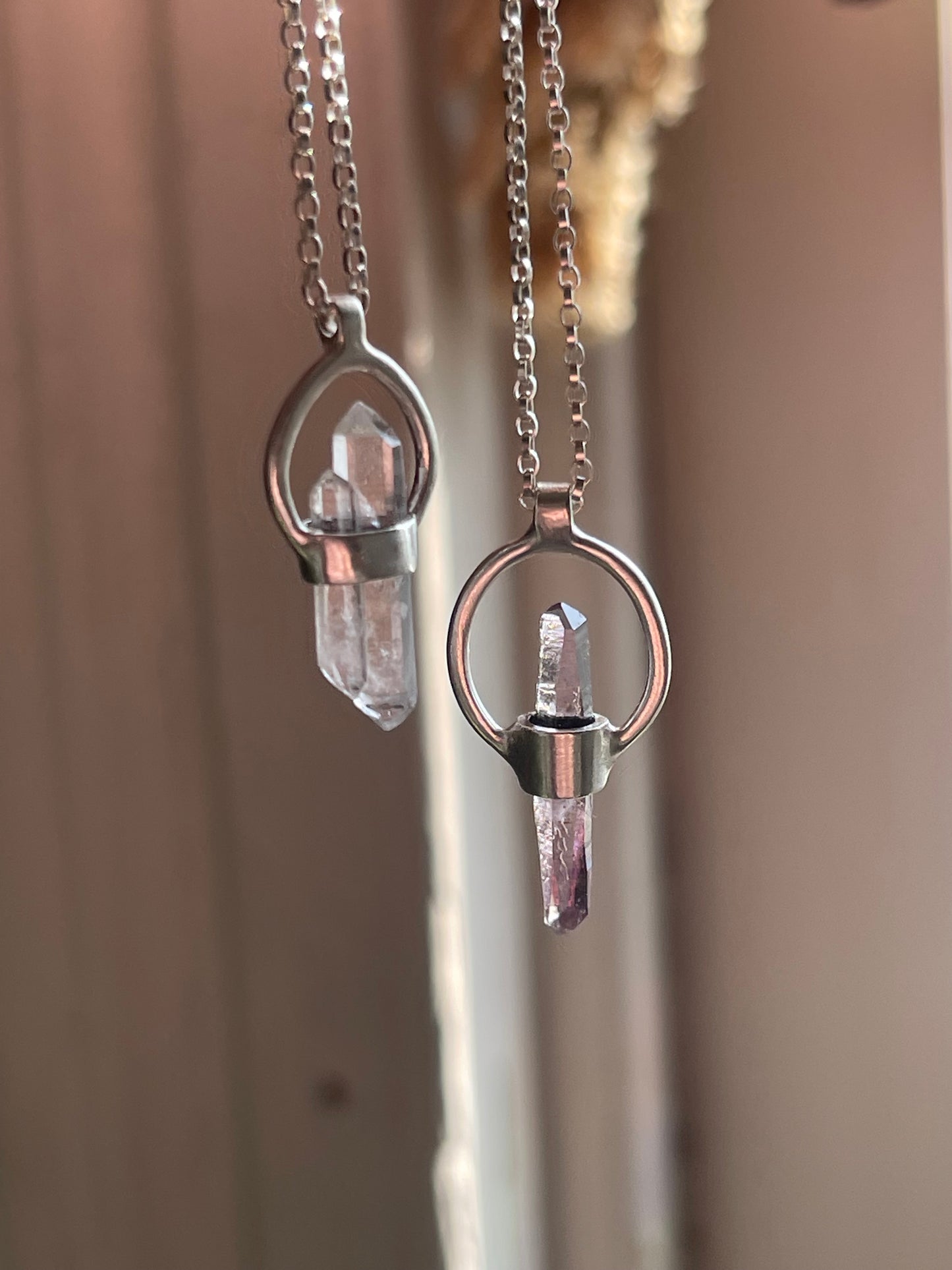 *Double Double Toil & Trouble • Crystal Pendant Necklaces