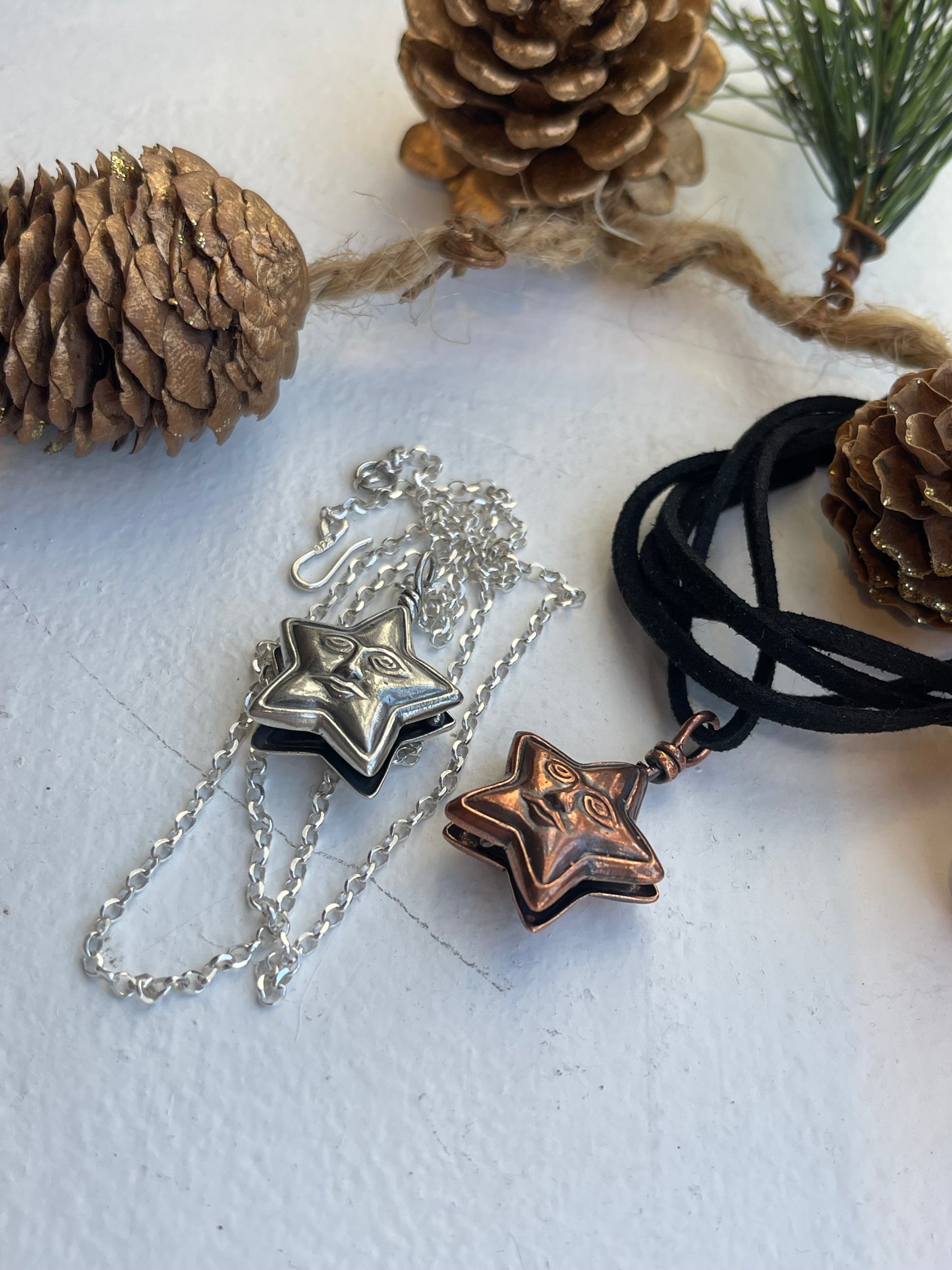 *Starry Jingle Bells • Festive Star Bell Necklaces