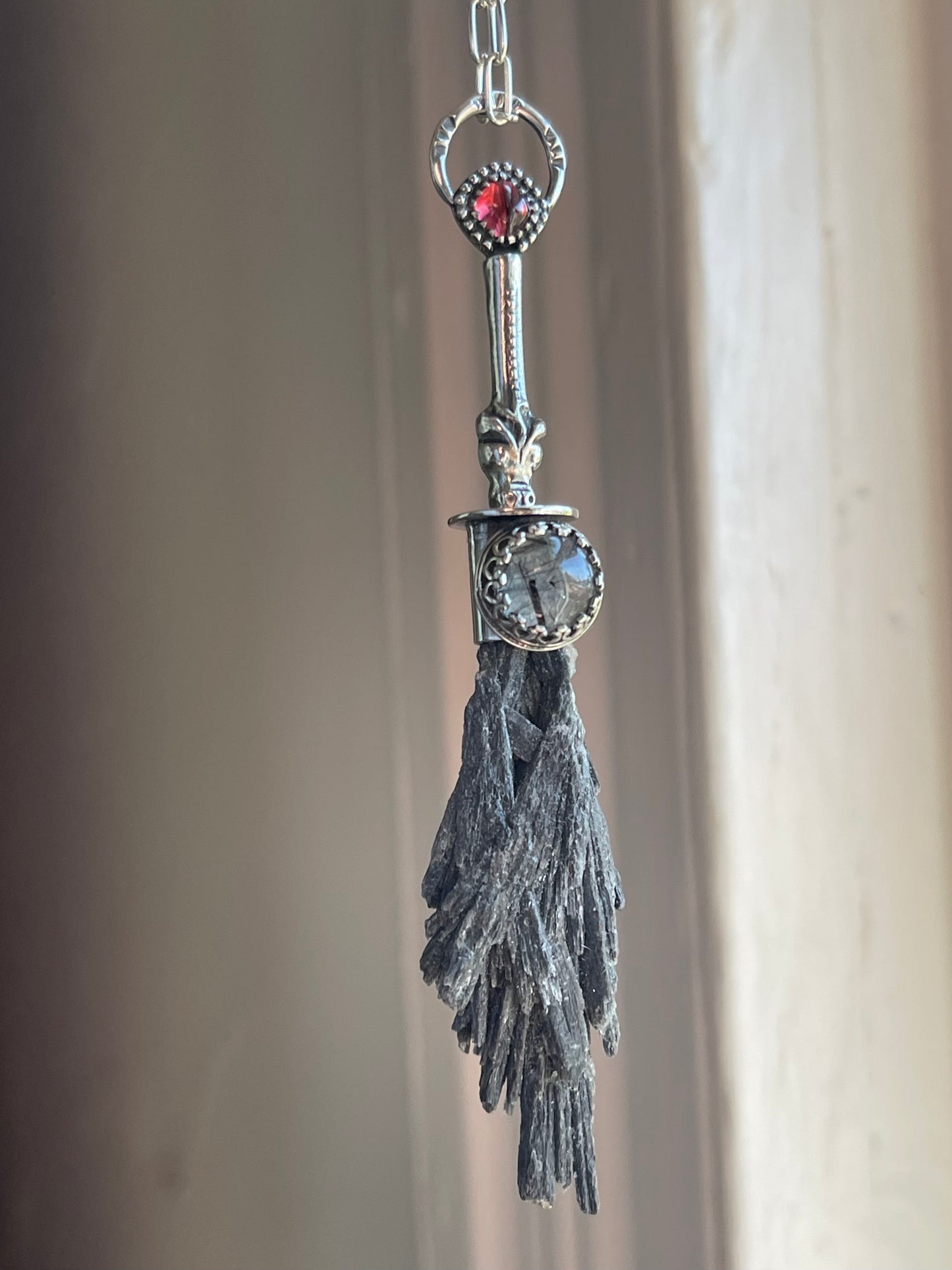 Rhaenyra’s Broom • House Targaryen Inspired Witch Broom Pendant